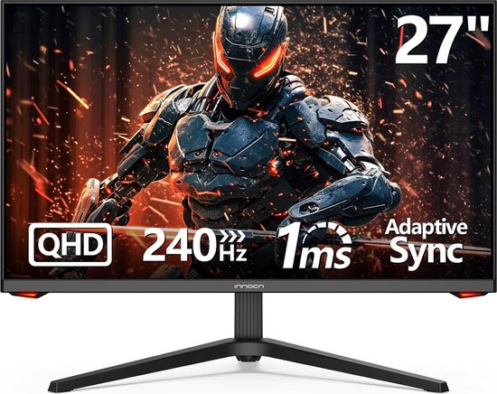 INNOCN 27G1S Plus Monitor - 27 inch QHD VA Gaming - 240Hz - 1ms