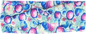 Haarband Hoofdband Twist Knoop Cirkel Fantasie Print Patroon Stof Roze Blauw Groen