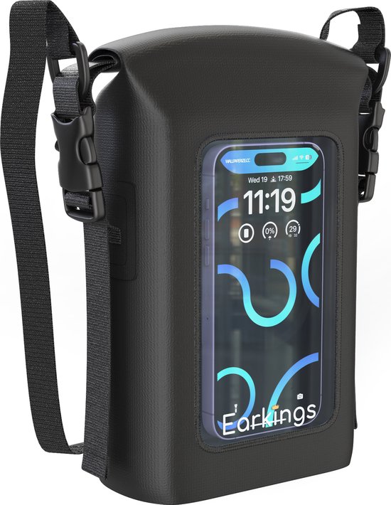 Foto: Earkings waterdichte tas drybag waterdichte telefoonhoesjes 2 liter met schouderriem en handvat