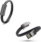 RV® Luxe Bracelet & Charger - Bracelet de données USB - Bracelet avec cordon de charge intégré - Câble USB-C pour iPhone 15 et Samsung | 22,5 cm de long