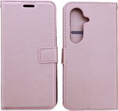 Bookcase Geschikt voor: Samsung Galaxy S21 FE - Rosé Goud - portemonnee hoesje