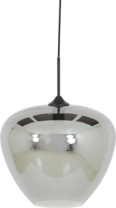 Light & Living Hanglamp Mayson - Smoke Glas - Ø40cm - Modern - Hanglampen Eetkamer, Slaapkamer, Woonkamer