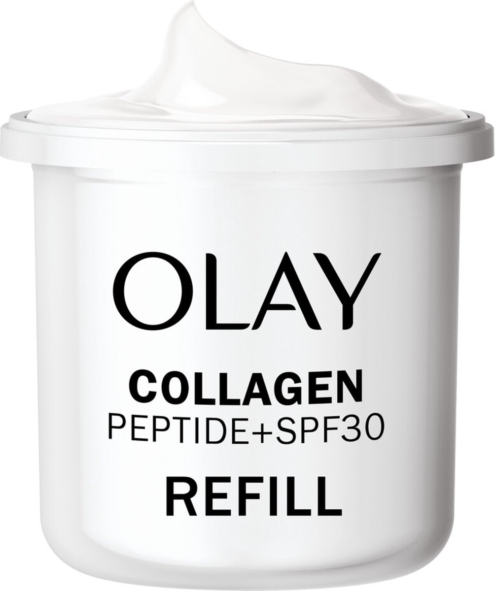 Olay - Navulling Dagcrème Collagen Peptide SPF 30 - 4 x 50 ml - Voordeelverpakking