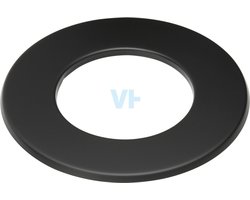 Rozet 5 Cm Zwart Staal 2mm Ø150 (155) mm