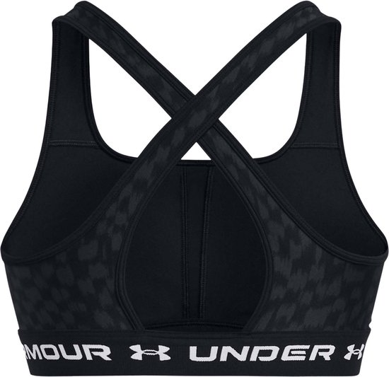 Under Armour Ua Crossback Mid Print Ondergoed Bh's - Sportwear - Vrouwen