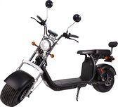Elektrische Premium Moped SB50 Urban met Licentie plus Uitgebreid Bereik Pakket - extra batterij van 20Ah, 1500W, totaal 40Ah, 45 km/u, 120 km Autonomie, Zwart