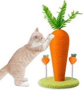 Kattenspeelgoed, wortel-sisal-kattenkrabpaal, grappige sisaltouw-krabpaal voor indoorkatten, natuurlijk sisal huisdierspeelgoed (wortel-2, M)