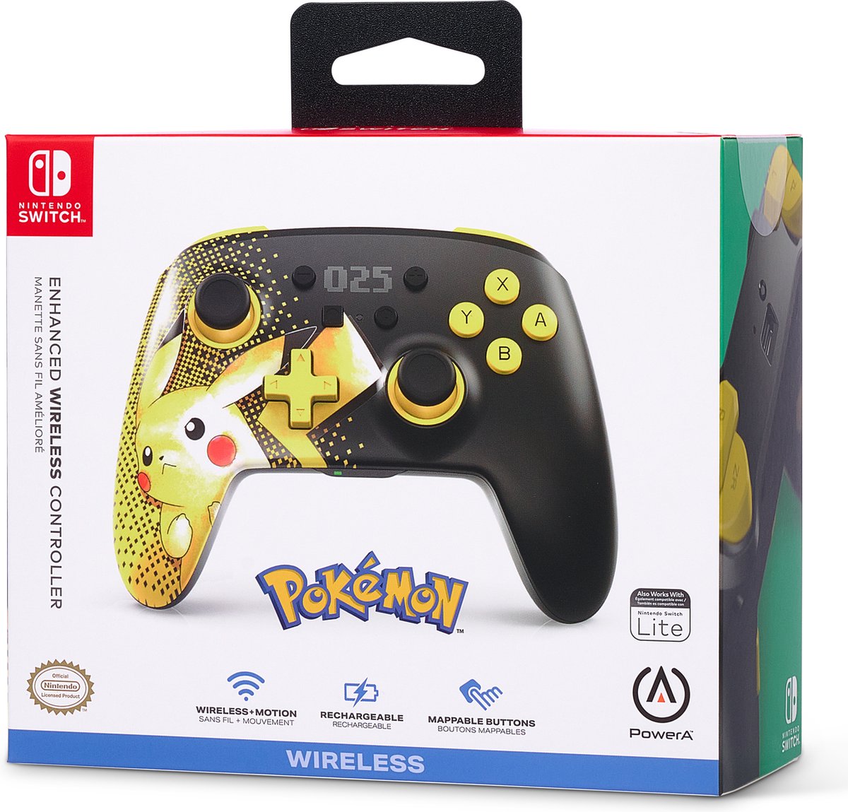 PowerA Draadloze Nintendo Switch Controller - Pokemon 025 – foto 4