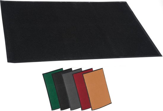 CLP Deurmat voor binnen en buiten - Anti-slip deurmat - zwart 60x90 cm