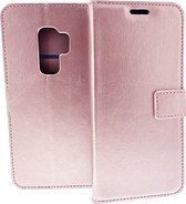 Bookcase Geschikt voor: Samsung Galaxy A6 Plus 2018 - Rose Goud - portemonnee hoesje