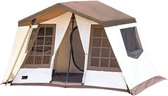 Orion Store - Tent –Familietent - Hoogwaardige Tent - Waterdichte tent voor 5-8 personen - Buiten kamperen, familie en evenementen van hoge kwaliteit – 5 - 8 Person Tent - Bruin
