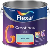 Flexa | Creations Lak Hoogglans | Aqua Blue - Kleur van het jaar 2004 | 2.5L