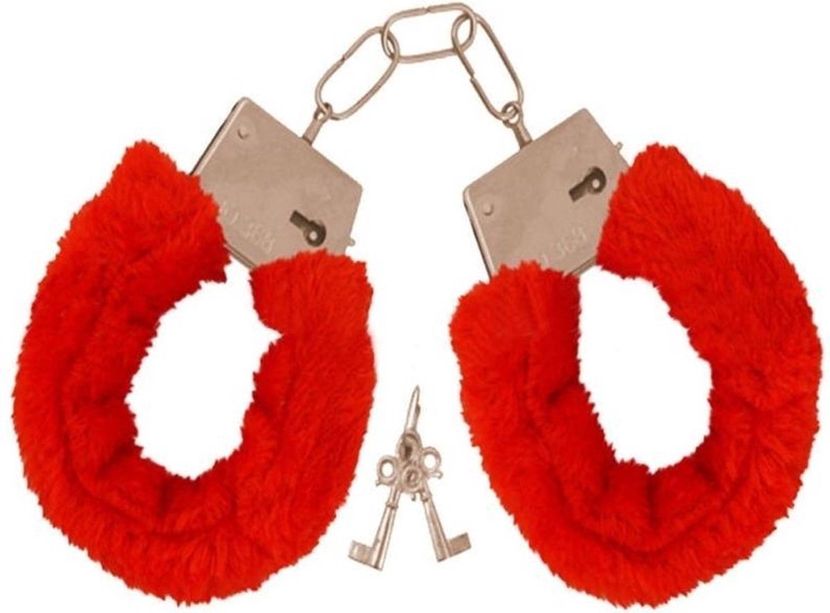 Goedkoopste Finnacle - Handboeien - Pluche handboeien - Handboeienset - Rood - Met slotje (2 sleutels) - Erotiek - Sexspeeltjes - BDSM - Cadeau