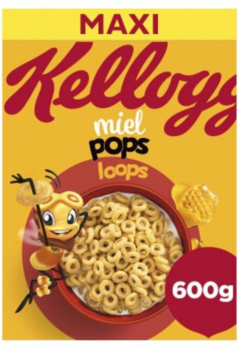Kellogg's Honey Loops Ontbijtgranen - 1 x 600 gr