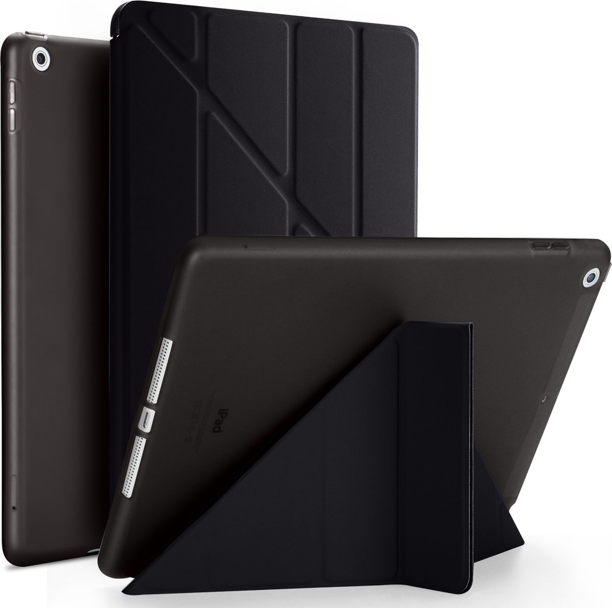 Tablet Hoes geschikt voor iPad Air 2 Hoes - iPad Hoes 2014 - 9.7 inch - Smart Cover - Zwart