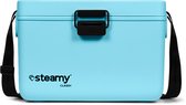 Steamy Classy 12 - Kleine Koelbox incl. divider/ snijplank met Schouderband - 12 Liter - Sky Blue