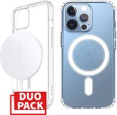 Draadloze Oplader - Geschikt voor iPhone 13 Pro Max en Geschikt voor MagSafe Case - Hoesje - USB C
