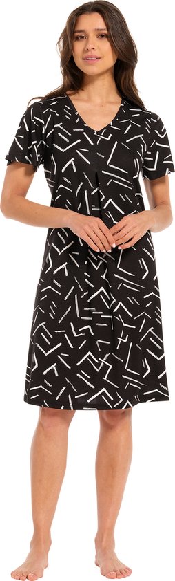 Robe de plage Pastunette femme - noir/blanc avec imprimé - 16241-262-2/999 - taille 40