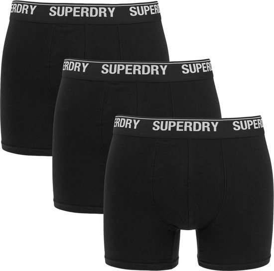 Superdry Multi Triple Pack Onderbroek Heren - Zwart - Maat M