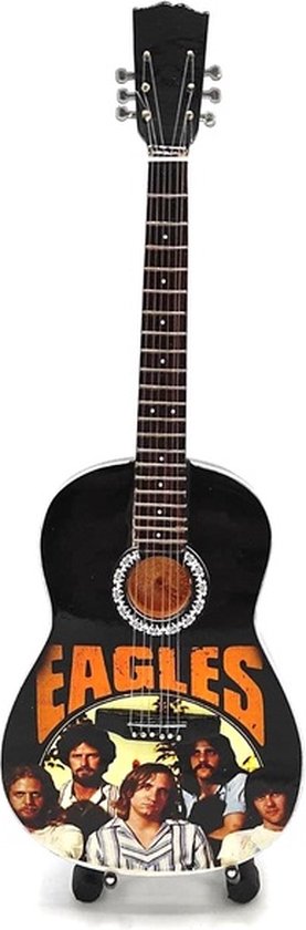 Mini gitaar The Eagles 25cm Miniature- Guitar-Mini -Guitar- Collectables-decoratie -gitaar-Gift--Kado- miniatuur- instrument-Cadeau-verjaardag