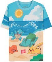 Pokémon - Beach Day Dames T-shirt - M - Multicolours