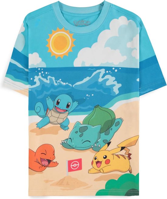 Pokémon - T-shirt Femme Beach Day - M - Multicolore