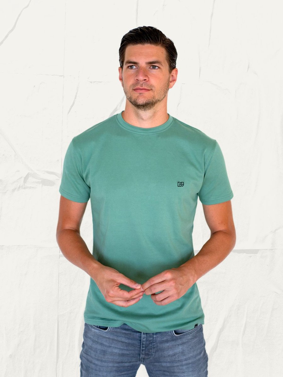 DOUBLE FERDINAND - T-Shirt Premium fit - Groen - L