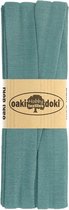 Oaki Doki - tricot de luxe biaisband - 245 blauw
