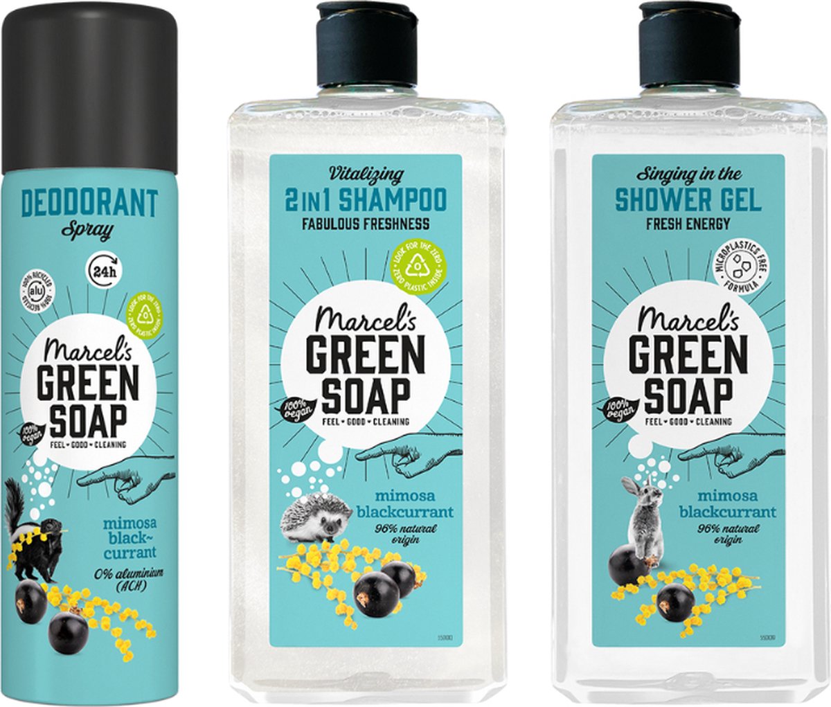 Goedkoopste Marcel's Green Soap Cadeauset Mimosa & Blackcurrant
