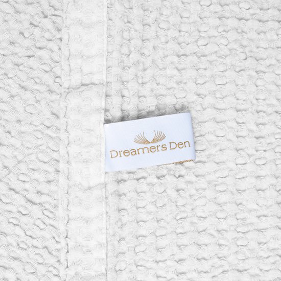 Dreamers Den - Couvre-lit Piqué - Couvre-lit - Wit - 160x250cm