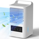 Climatisation Mobile - 4en1 - Ventilateur à 3 Vitesses - 2 Modes - Climatisation Portable - Oscillation 60°/120° - Économie d'énergie - Refroidisseur d'Air avec Poignée