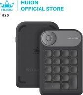 Huion K20 Keydial Mini Toetsenbord Voor Tekening Tablet, Pc En Telefoon, 18 Toetsen Keyboard + Dial Controller, verbeterde Versie