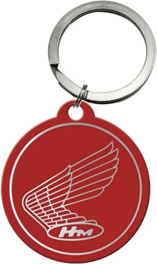 Porte-clés Rond Honda - Logo Rouge