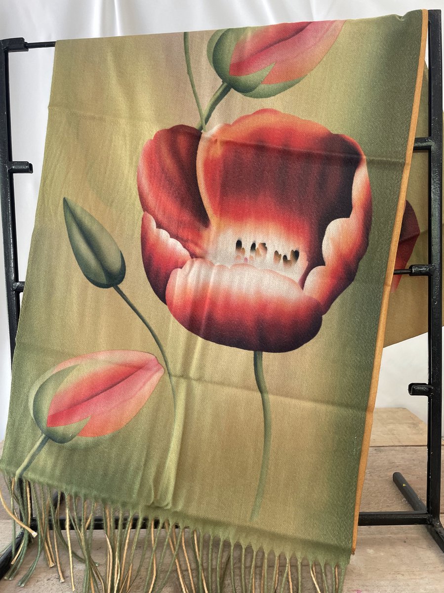 Irene Tulip scarfs tulp sjaal oranje rood