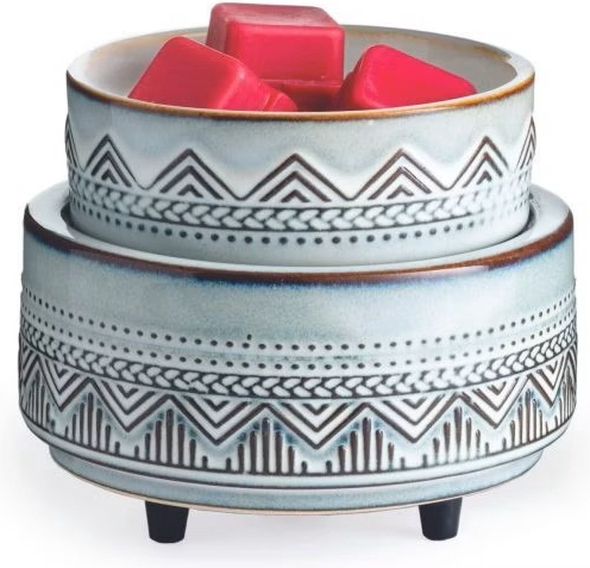 Candle Warmers SANTA FE 2 in1 Classic Duftlampe grau/weiß elektrisch grijs wit