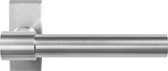 Deurkruk op rozet - RVS geborsteld - RVS - GPF bouwbeslag - GPF deurklink op rechthoekige rozet, Hipi Deux+, paar, RVS