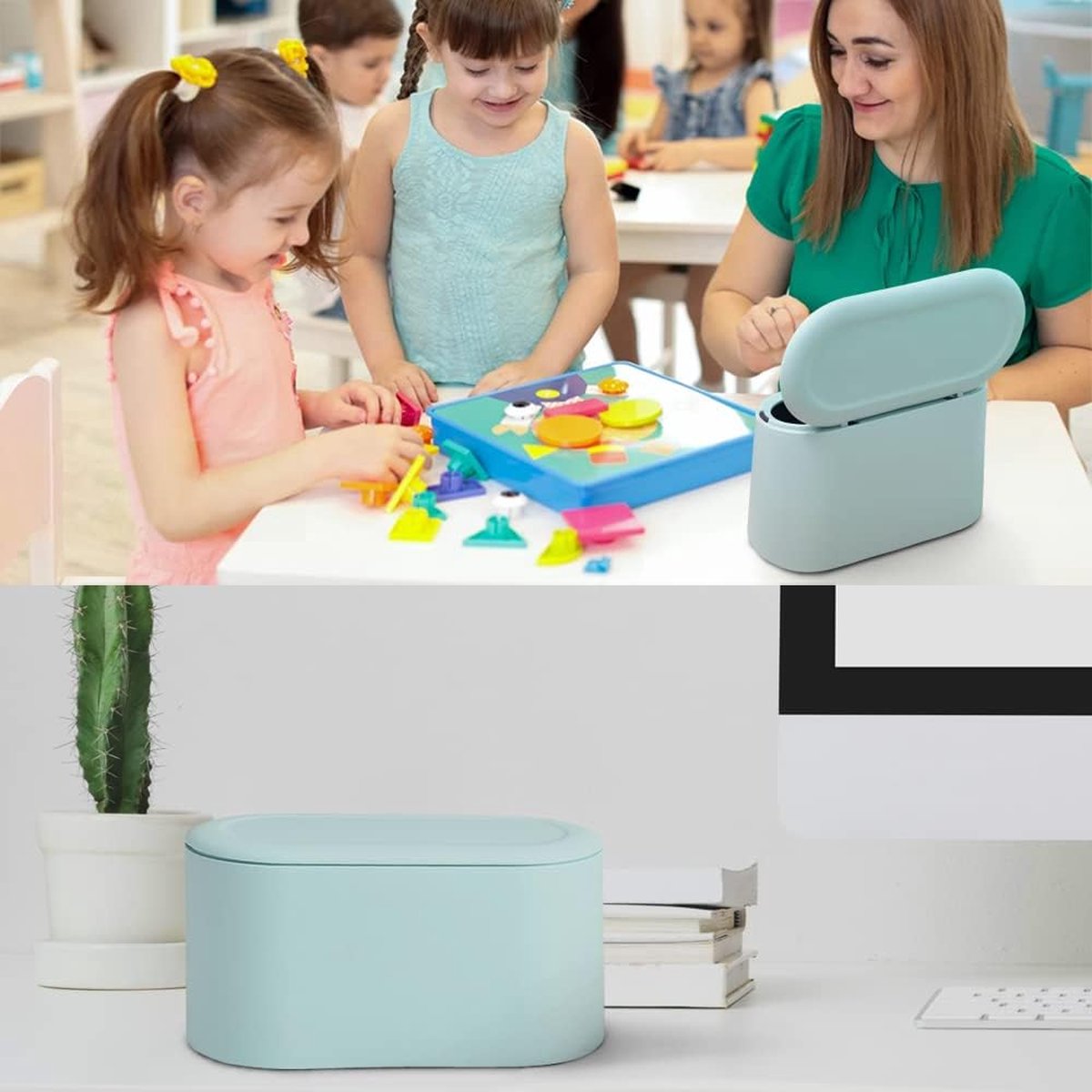 Mini-prullenbak, Roestvrijstalen Aanrecht Mini-vuilnisbakken Met Zwenkdeksel Goud Kleine Desktop Afvalmand Voor Thuiskantoor Keuken Slaapkamer Badkamer