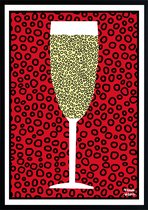 CHAMPAGNE - Ansichtkaart / Poster A5 - Frank Willems