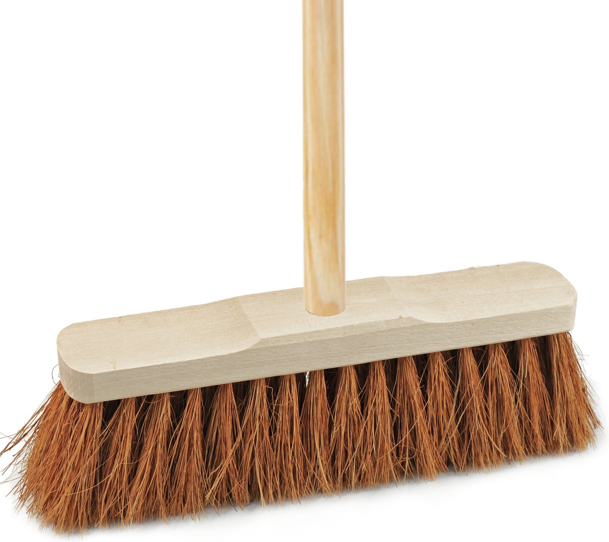 Goedkoopste Sorex Bezem binnen - kokos - 40 cm - steel 150 cm - zachte bezem - kamerveger