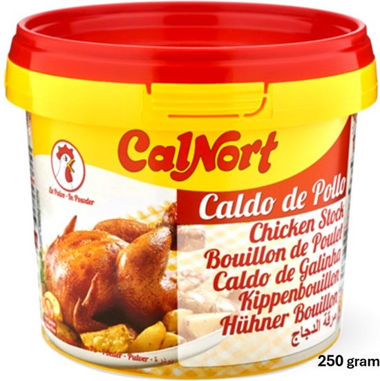 CalNort® | 3 x 250 gram KIP bouillon poeder | Kippenbouillon | Chicken Stock | glutenvrij | halal | multipack
