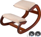 Kniestoel - Ergonomisch - Ergochair - Kniekruk - Ergonomische Werkkruk & Bureaustoel - Balansstoel - Stoel - Kruk - Elegant Ontwerp - Donkerbruin