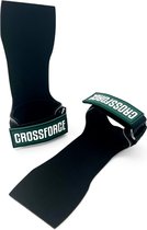 CrossForce Ultra 1.0 CrossFit grips - Sport Handschoenen - Geschikt voor CrossFit, Fitness, Turnen & Gymnastics – Zwart met groen – Maat L