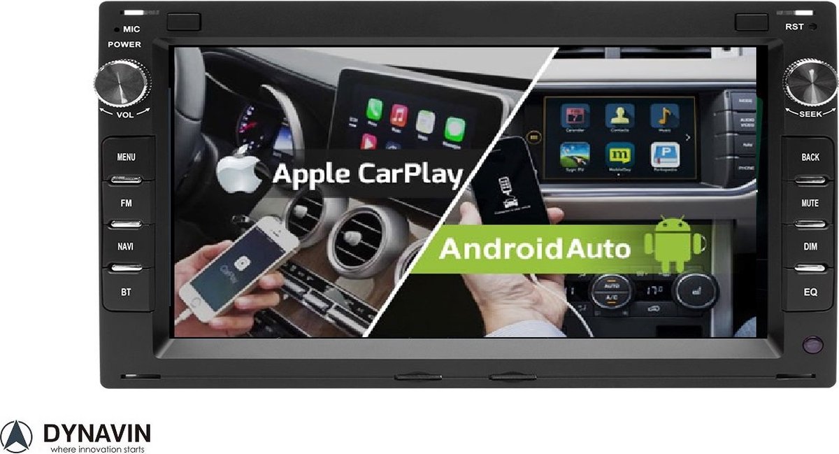 Dynavin Navigatie geschikt voor volkswagen touareg android 12 dvd carkit usb apple carplay en android auto