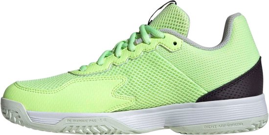 adidas Performance Courtflash Tennis Schoenen Kinderen Groen 38 bol