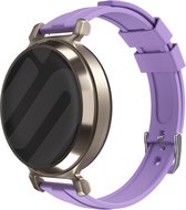 Bracelet de montre intelligente Strap-it Siliconen 14 mm - Bracelet de montre flexible violet clair adapté au Garmin Lily 2 (pas la première version)