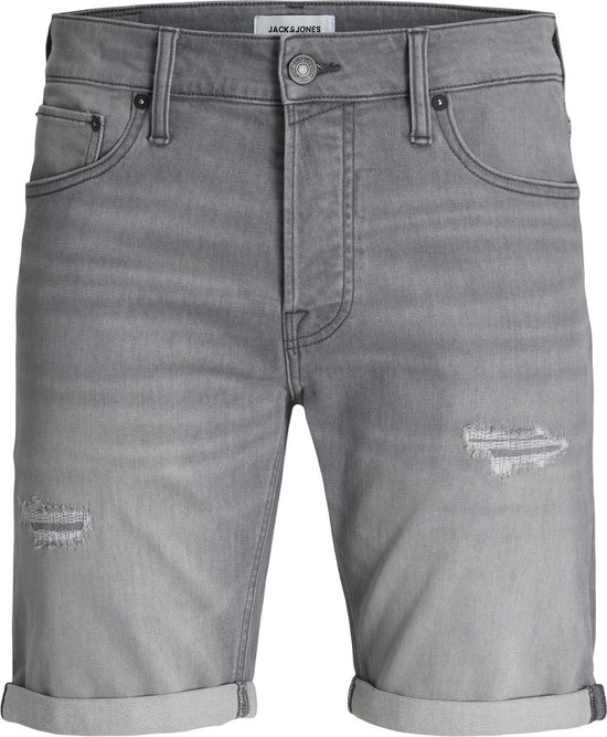 JACK & JONES Rick Icon Shorts regular fit - heren shorts - grijs denim - Maat: