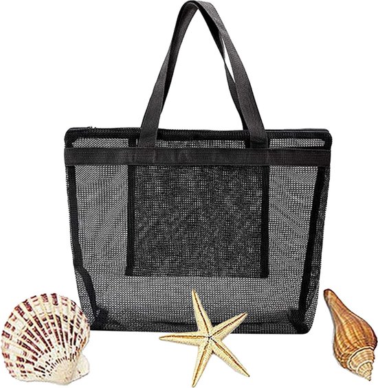 SAC DE RANGEMENT en maille nylon avec crochets pliable pour camping et