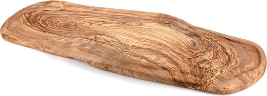 Snijplank 40 x 22 cm olijfhout | Houten serveerplanken - Kookwinkel