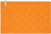 Knit Factory Gebreide Placemat - Onderlegger Uni - Eetmat - Orange - Oranje - 50x30 cm