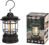 Orion Store - Vintage LED Retro Camping Lantern: Dimmable, Portable, and Waterproof - USB Aufladen Outdoor Camping Zelt Lichter - Multifunctionele hanglamp voor op de camping - Rood